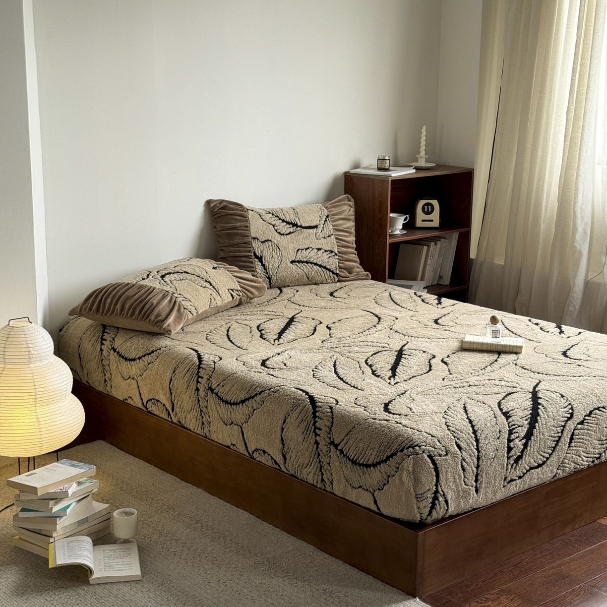 91家纺网 家纺一手货源 找家纺 新印象 2025新款阳离子绒保暖床笠 阳离子绒-樊林驼