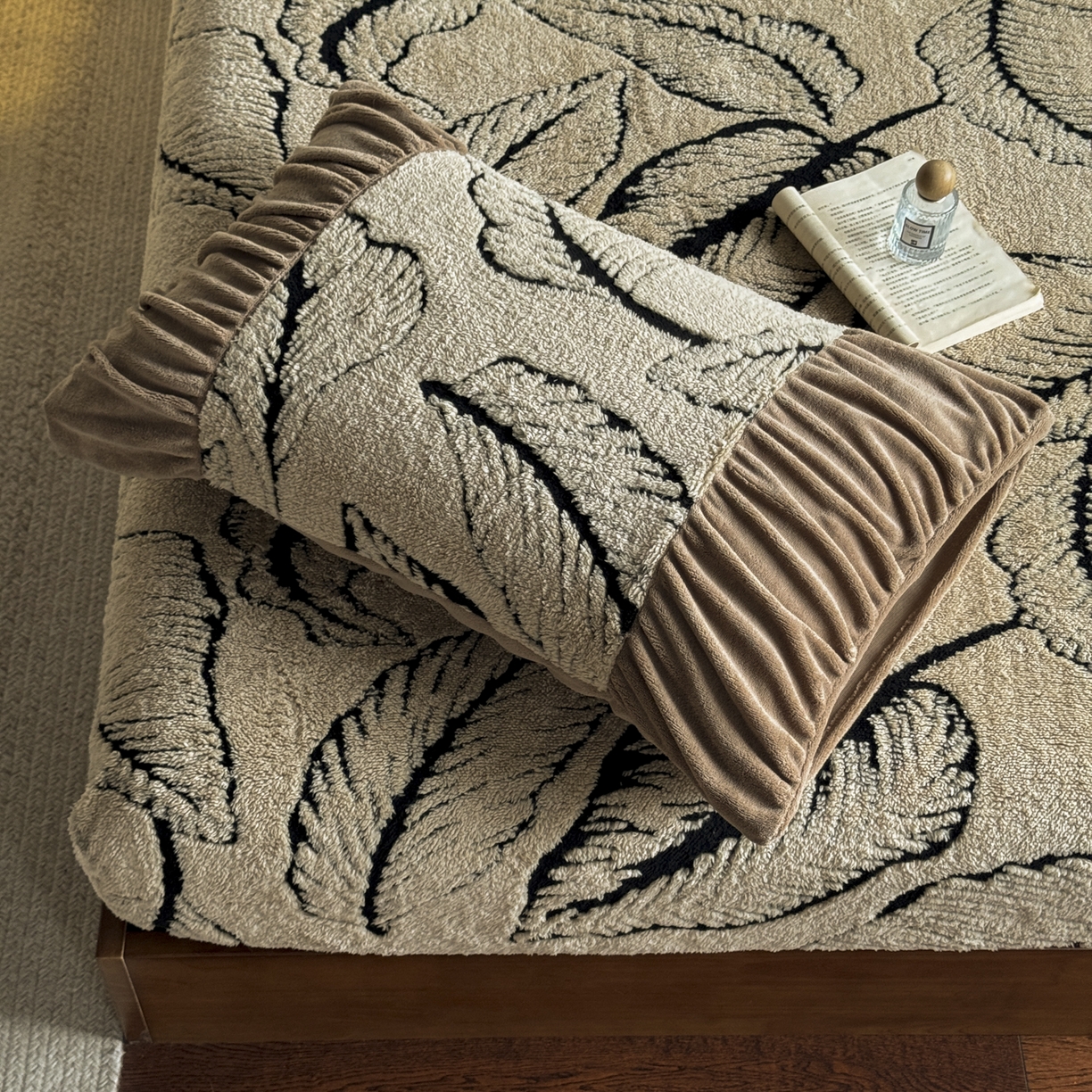 91家纺网 家纺一手货源 找家纺 新印象 2025新款阳离子绒保暖床笠 阳离子绒-樊林驼