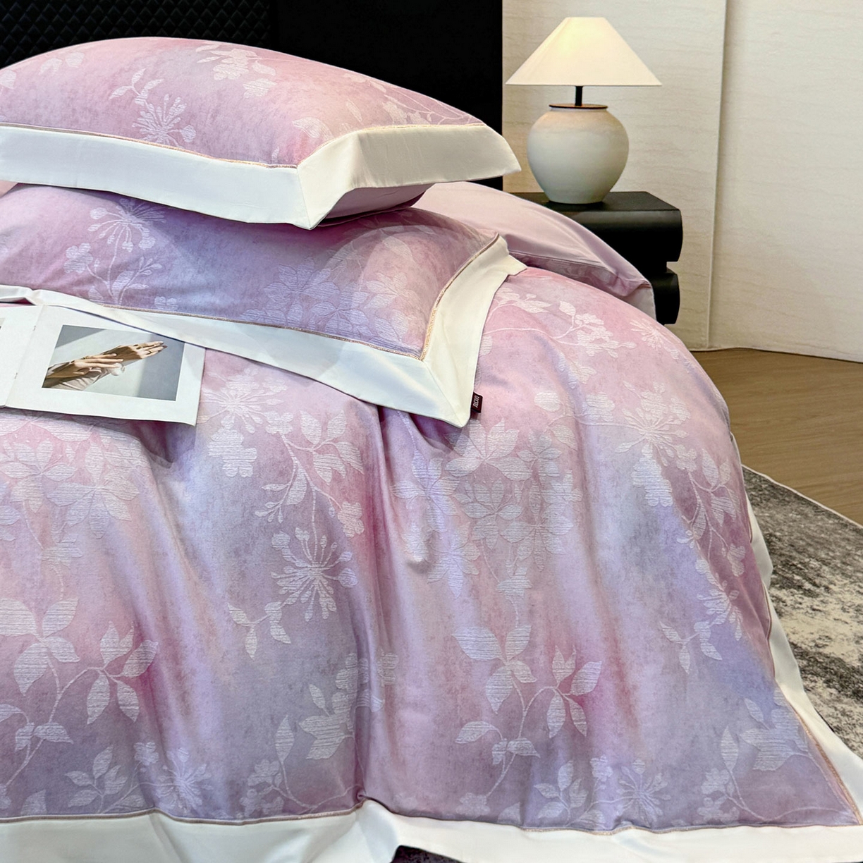 91家纺网 家纺一手货源 找家纺 （总）乔利卡沃 2025冬季热款A类加厚磨毛四件套全棉纯棉数码印花保暖被套床单高端轻奢风床笠床上用品