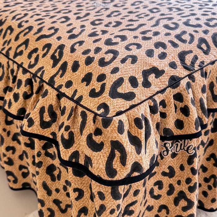 91家纺网 家纺一手货源 找家纺 （总）优家居 2025新品水洗棉床裙四件套韩版糯糯棉水洗皱皱纱床罩直播爆款