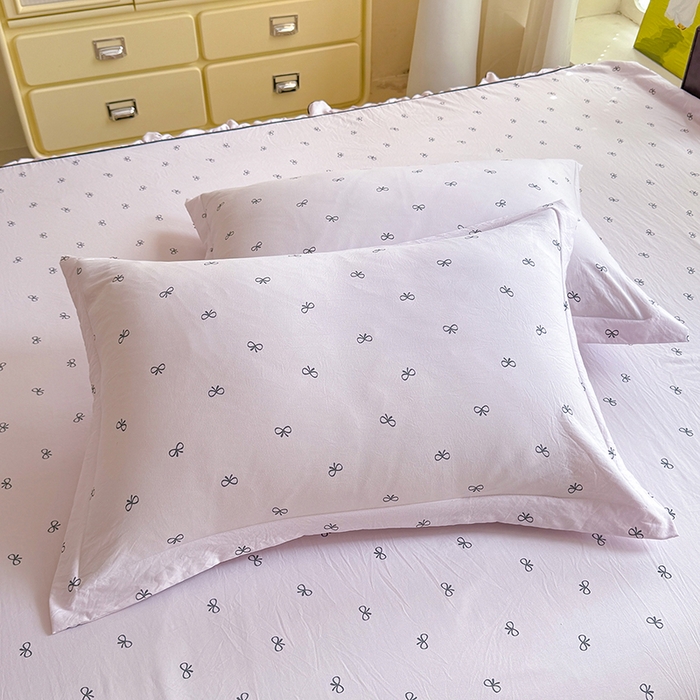 91家纺网 家纺一手货源 找家纺 优家居 2025新品水洗棉床裙四件套韩版糯糯棉水洗皱皱纱床罩直播爆款 粉雾结语