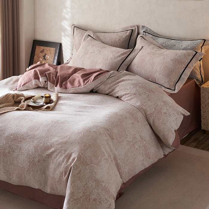 91家纺网 家纺一手货源 找家纺 （总）宜代光年 2025新款色织大提花织带枕套四件套