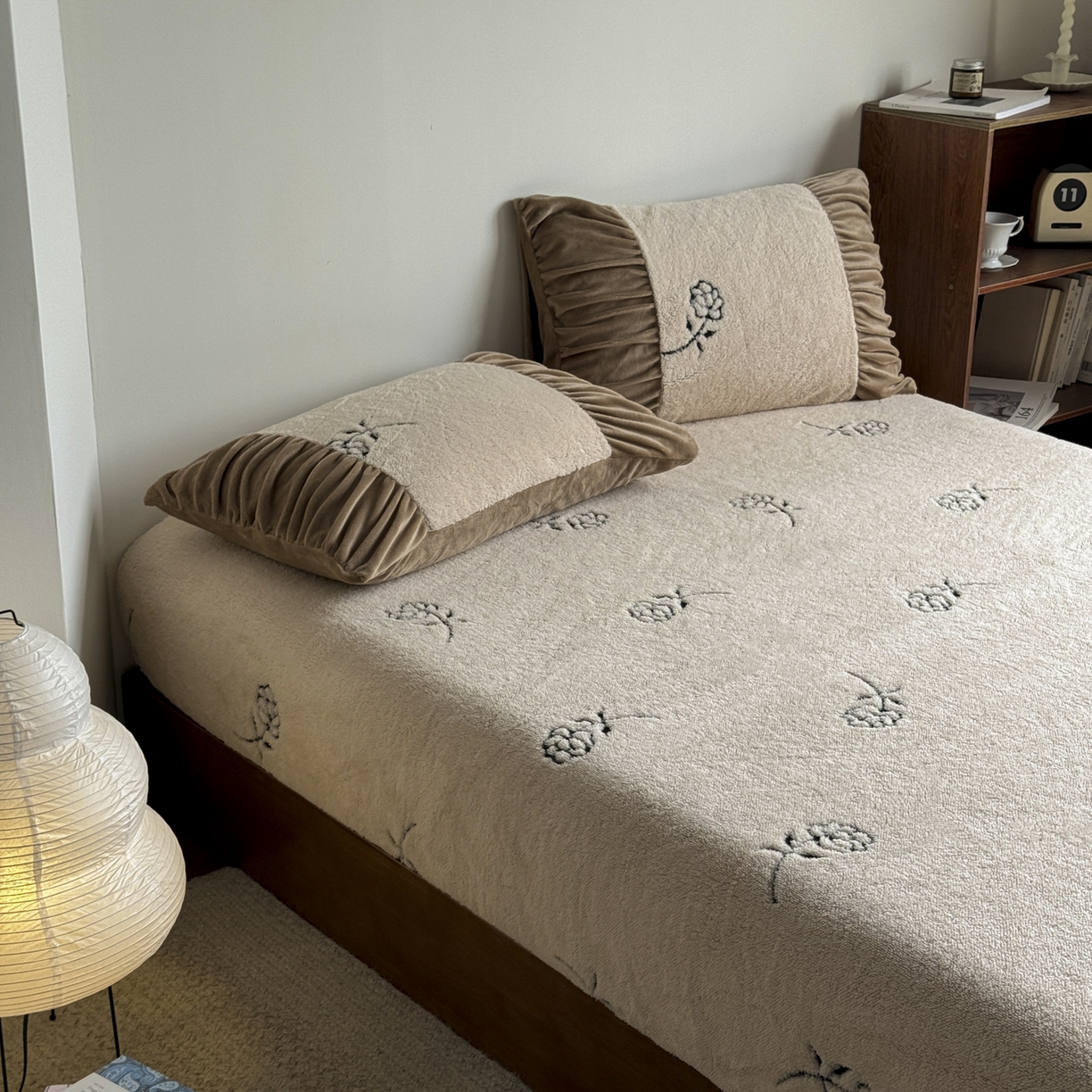 91家纺网 家纺一手货源 找家纺 新印象 2025新款阳离子绒保暖床笠 阳离子绒-赫本