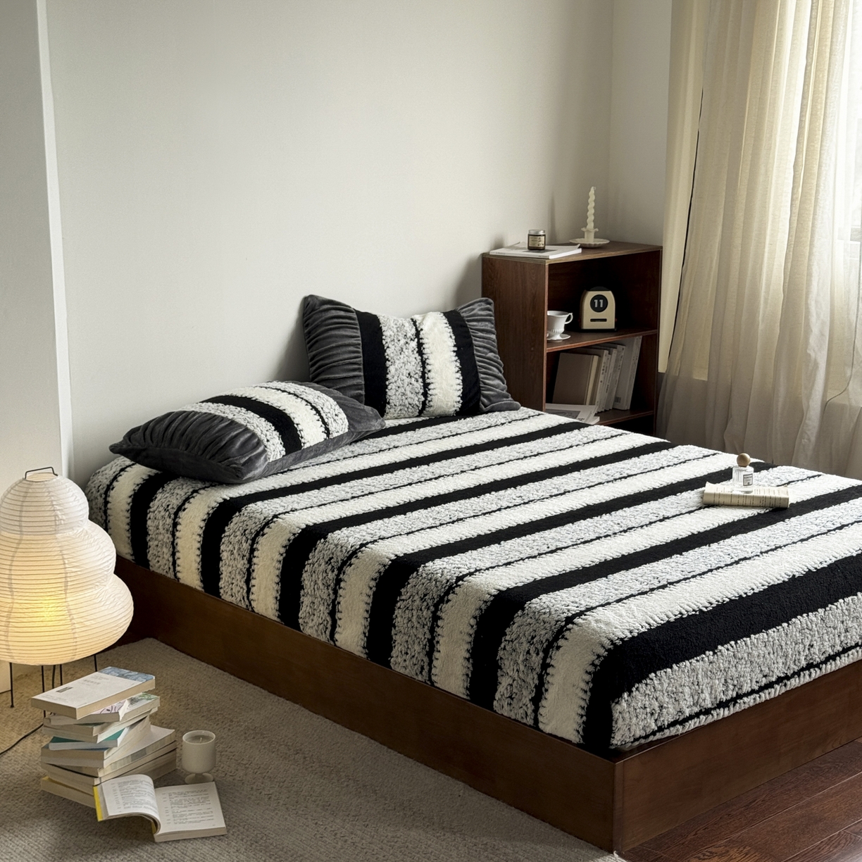 91家纺网 家纺一手货源 找家纺 新印象 2025新款阳离子绒保暖床笠 阳离子绒-里维斯