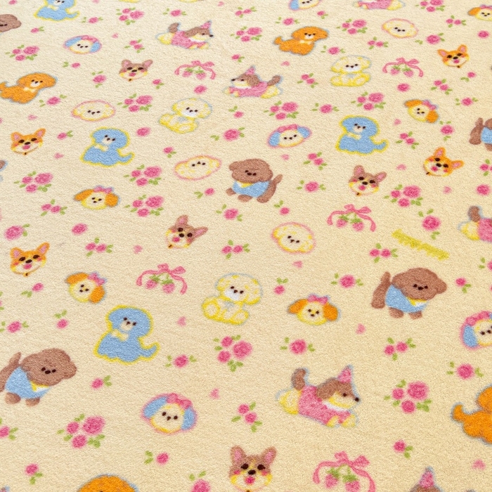 91家纺网 家纺一手货源 找家纺 爱屋及屋 2025新款牛奶绒印花床单 萌宠派对