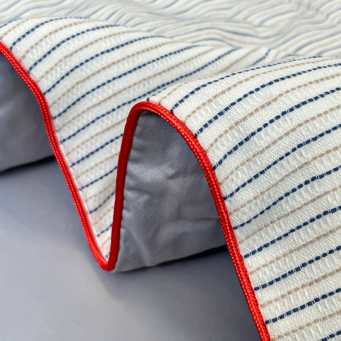 91家纺网 家纺一手货源 找家纺 （总）宜代光年 2025新款全棉提花森韵系列大豆夏被子被芯