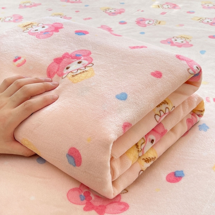 91家纺网 家纺一手货源 找家纺 爱屋及屋 2025新款牛奶绒印花床单 甜筒乐蒂