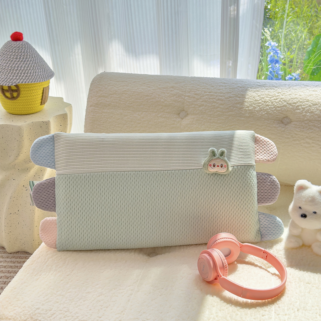 91家纺网 家纺一手货源 找家纺 （总）诺可 2025新款秋冬学生儿童枕枕头枕芯-莱布布