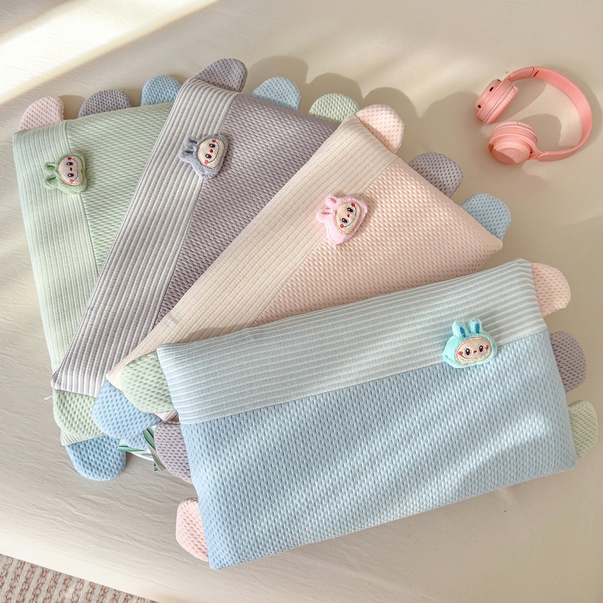 91家纺网 家纺一手货源 找家纺 （总）诺可 2025新款秋冬学生儿童枕枕头枕芯-莱布布