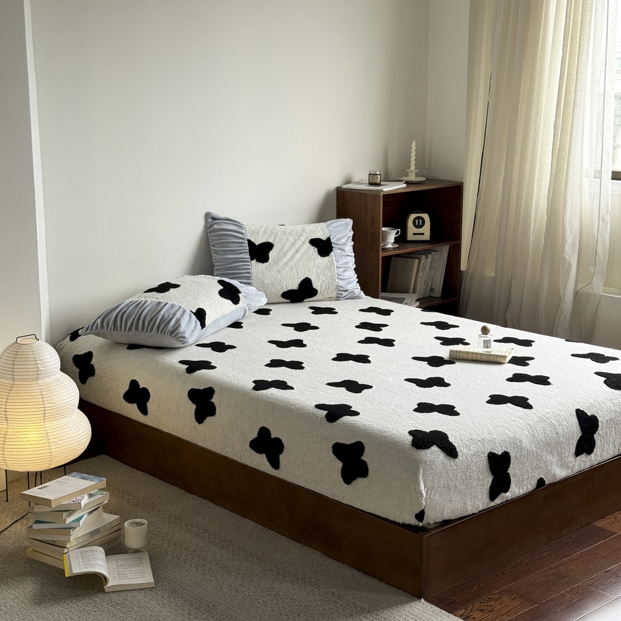 91家纺网 家纺一手货源 找家纺 新印象 2025新款阳离子绒保暖床笠 阳离子绒-琳蝶