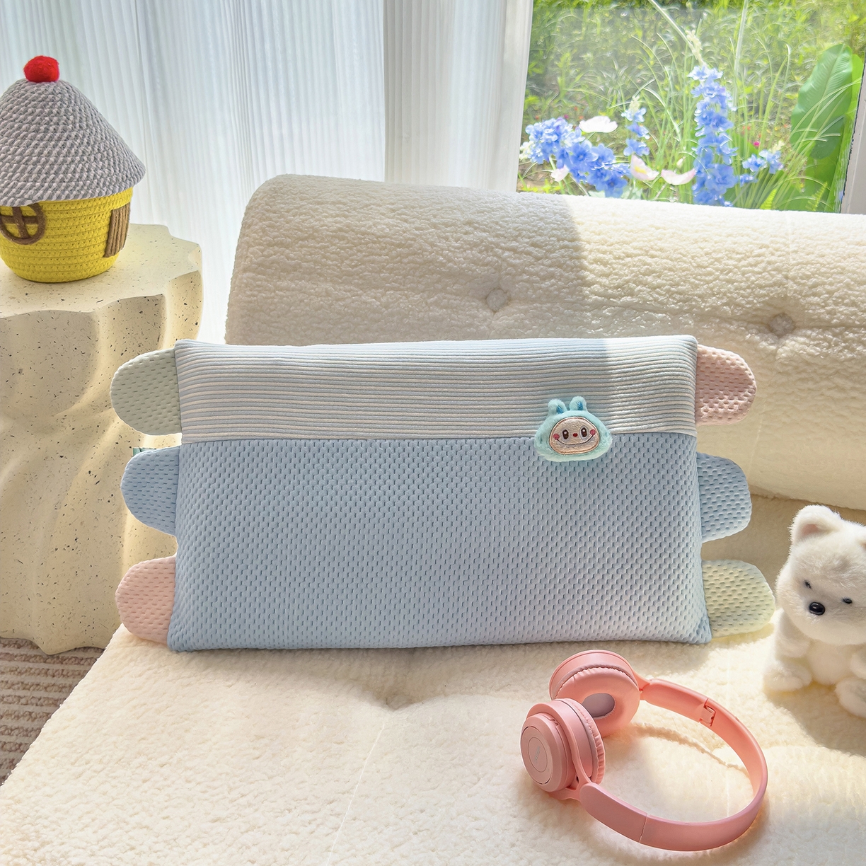 91家纺网 家纺一手货源 找家纺 （总）诺可 2025新款秋冬学生儿童枕枕头枕芯-莱布布