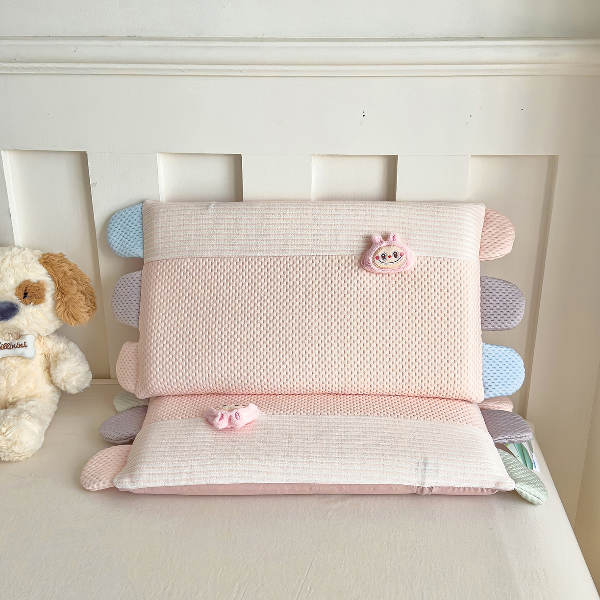 91家纺网 家纺一手货源 找家纺 诺可 2025新款秋冬学生儿童枕枕头枕芯-莱布布 莱布布-粉色