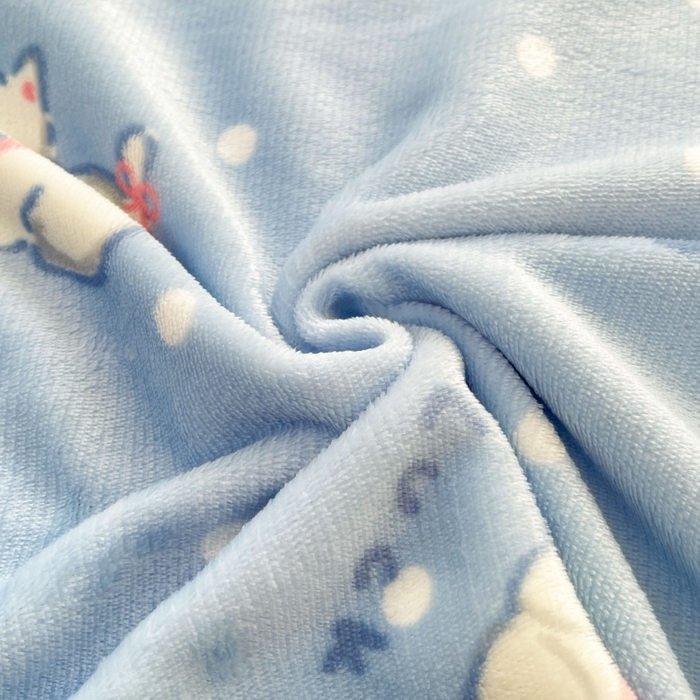 91家纺网 家纺一手货源 找家纺 爱屋及屋 2025新款牛奶绒印花床单 小狗点点