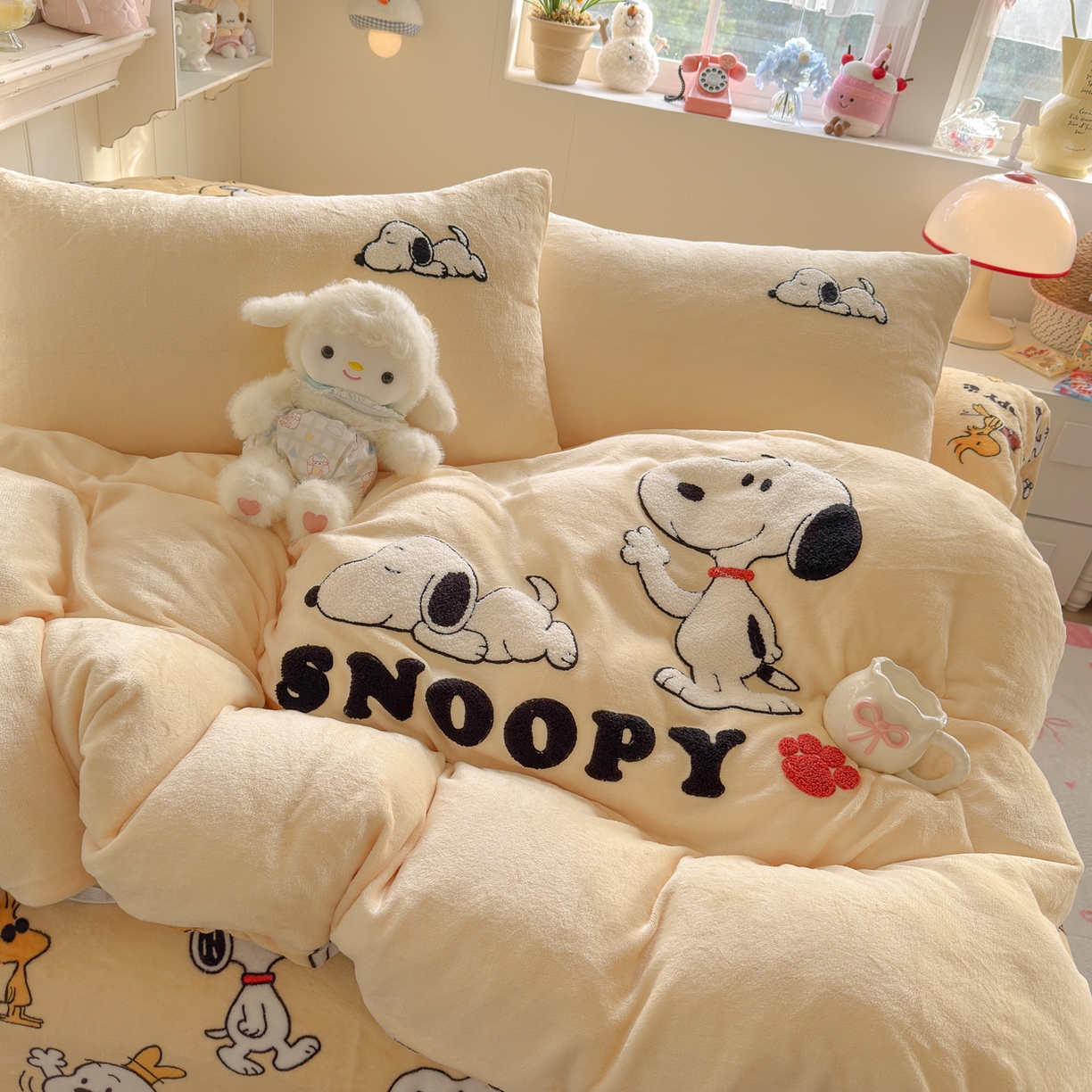 91家纺网 家纺一手货源 找家纺 （总）优卡迪家纺馆 2025新款牛奶绒印加绣四件套 下载文件包含买家秀