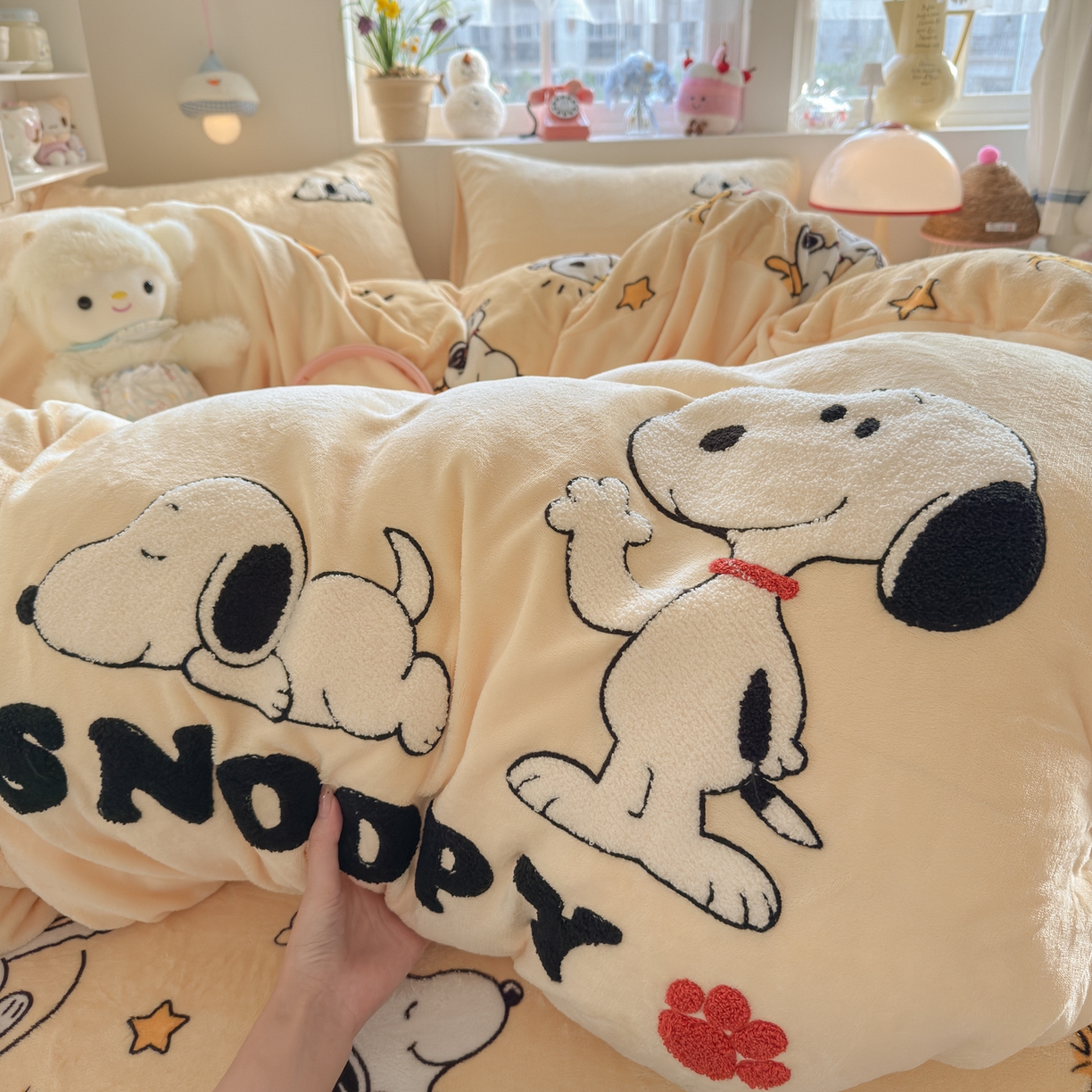 91家纺网 家纺一手货源 找家纺 （总）优卡迪家纺馆 2025新款牛奶绒印加绣四件套 下载文件包含买家秀