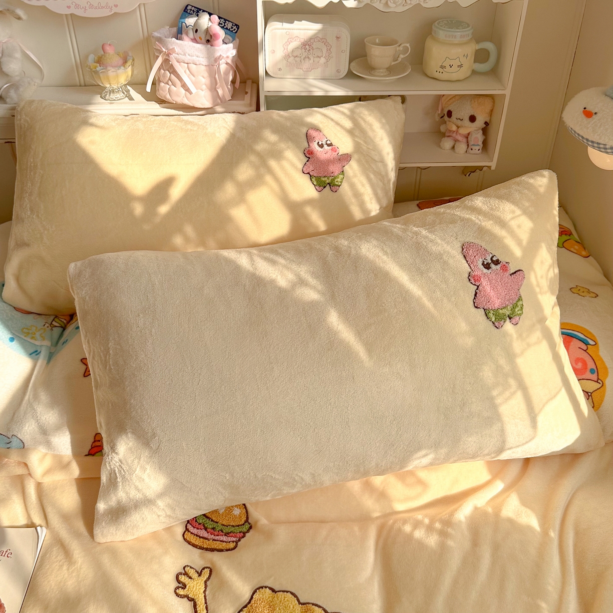 91家纺网 家纺一手货源 找家纺 优卡迪家纺馆 2025新款牛奶绒印加绣四件套 下载文件包含买家秀 海洋宝贝-奶黄