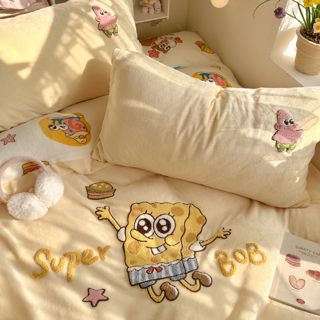 91家纺网 家纺一手货源 找家纺 优卡迪家纺馆 2025新款牛奶绒印加绣四件套 下载文件包含买家秀 海洋宝贝-奶黄