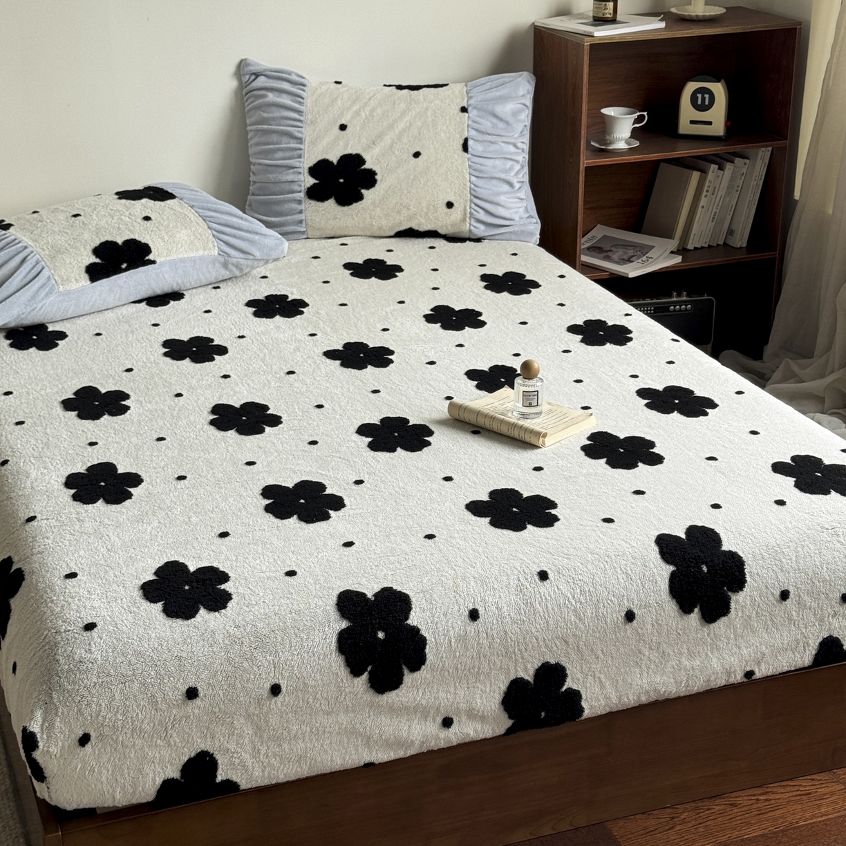 91家纺网 家纺一手货源 找家纺 新印象 2025新款阳离子绒保暖床笠 阳离子绒-慕朵