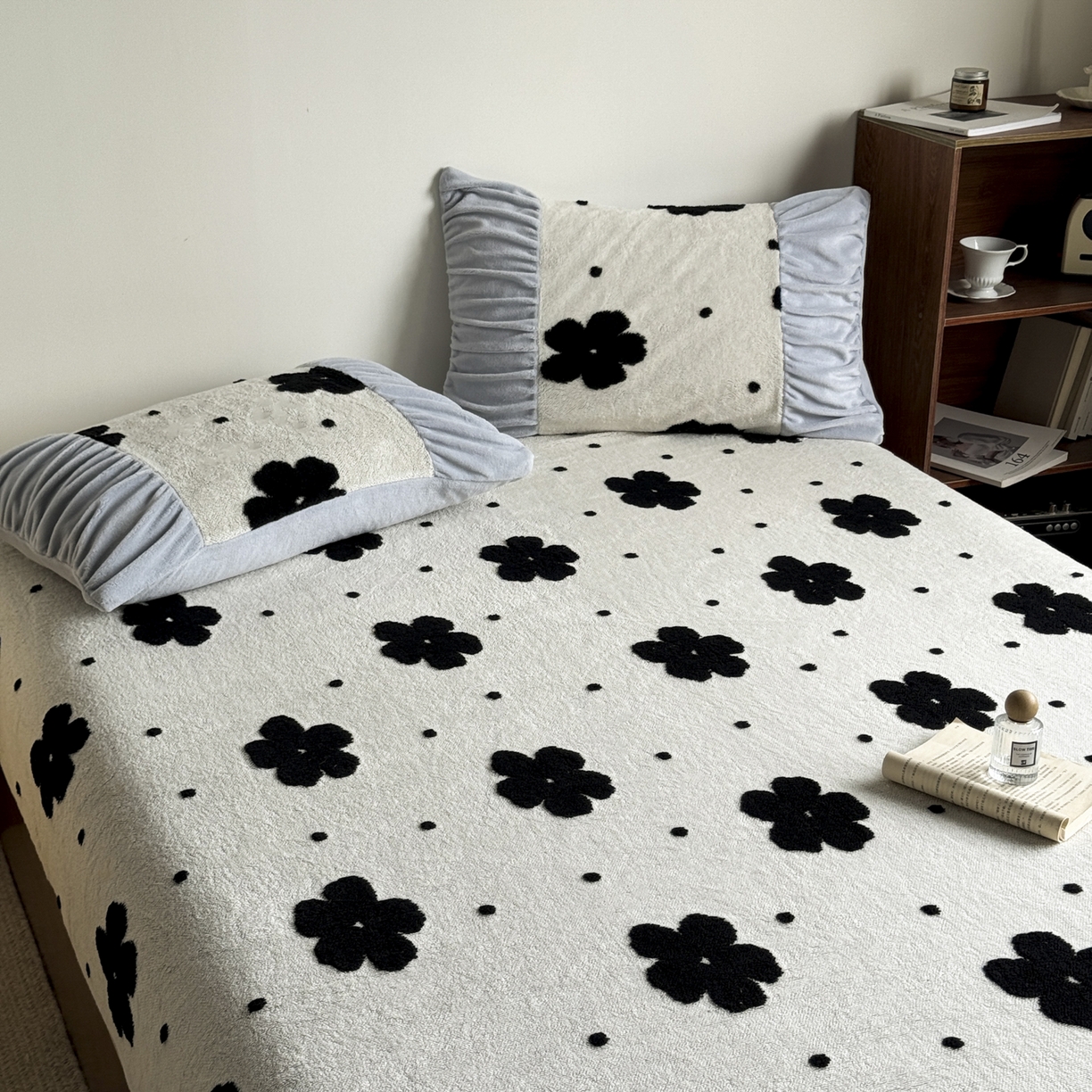 91家纺网 家纺一手货源 找家纺 新印象 2025新款阳离子绒保暖床笠 阳离子绒-慕朵