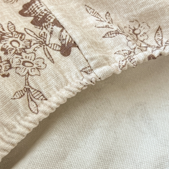 91家纺网 家纺一手货源 找家纺 宜代光年 2025新款全棉老粗布数码印花拼角工艺床单床笠 床笠-花汀