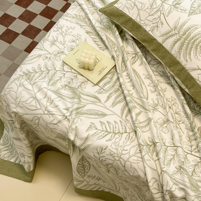 91家纺网 家纺一手货源 找家纺 （总）宜代光年 2025新款全棉老粗布数码印花拼角工艺床单床笠