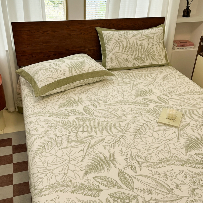 91家纺网 家纺一手货源 找家纺 （总）宜代光年 2025新款全棉老粗布数码印花拼角工艺床单床笠