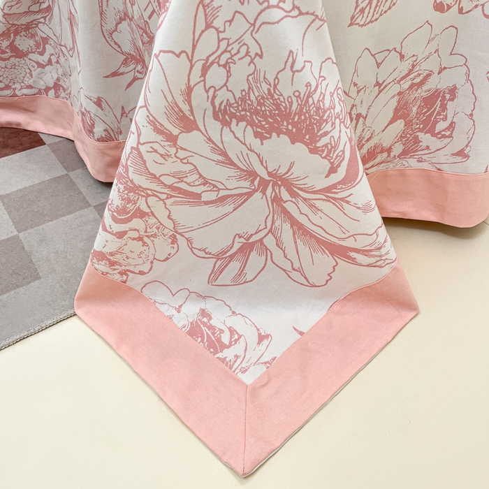 91家纺网 家纺一手货源 找家纺 宜代光年 2025新款全棉老粗布数码印花拼角工艺床单床笠 床单-伊洛