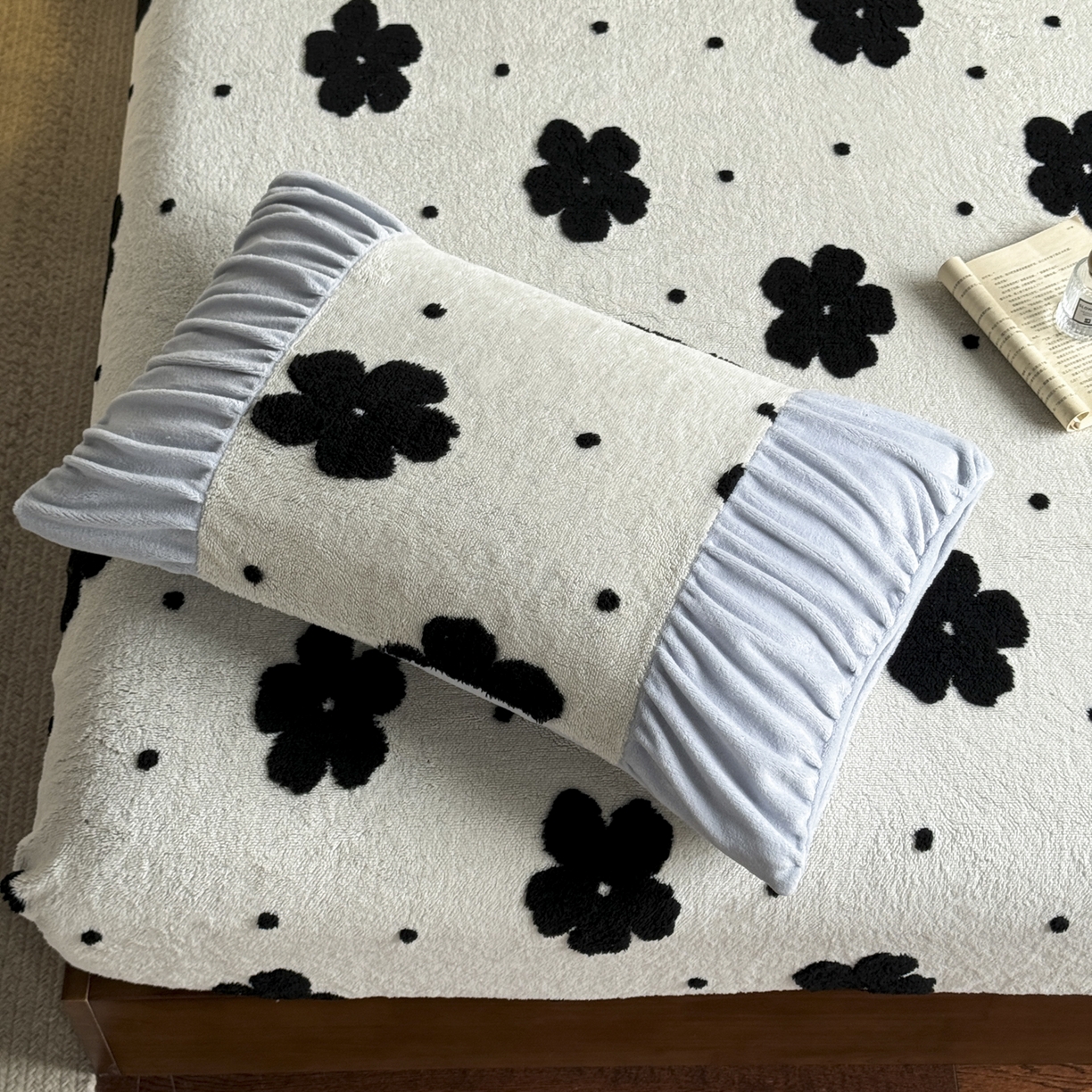 91家纺网 家纺一手货源 找家纺 新印象 2025新款阳离子绒保暖床笠 阳离子绒-慕朵