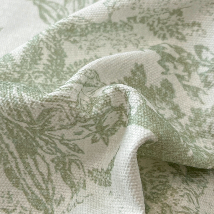 91家纺网 家纺一手货源 找家纺 宜代光年 2025新款全棉老粗布数码印花拼角工艺床单床笠 床笠-绿蔓