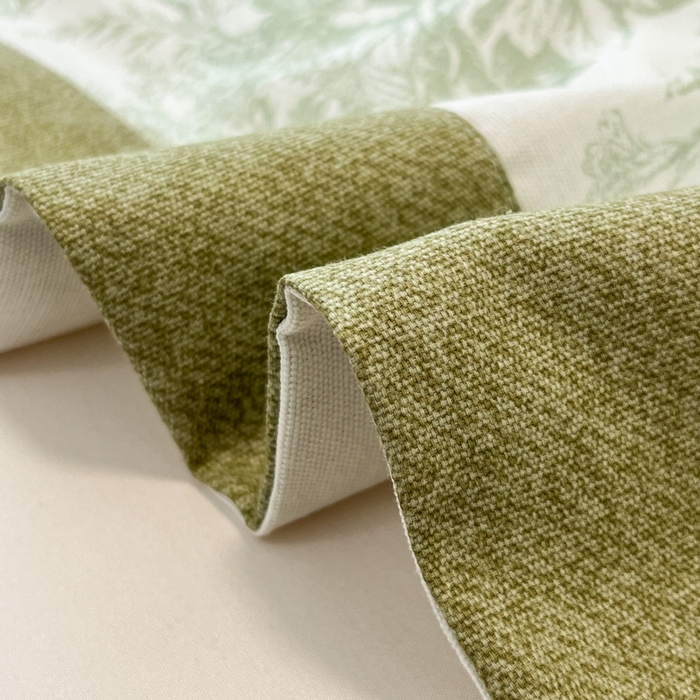 91家纺网 家纺一手货源 找家纺 宜代光年 2025新款全棉老粗布数码印花拼角工艺床单床笠 床单-绿蔓