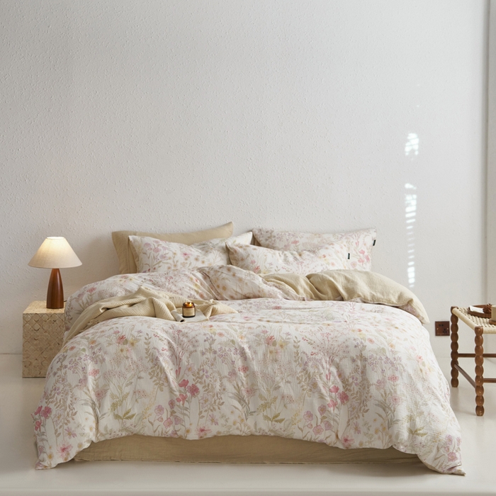 91家纺网 家纺一手货源 找家纺 （总）宜代光年 2025新款全棉纯棉享云纱数码印花四件套