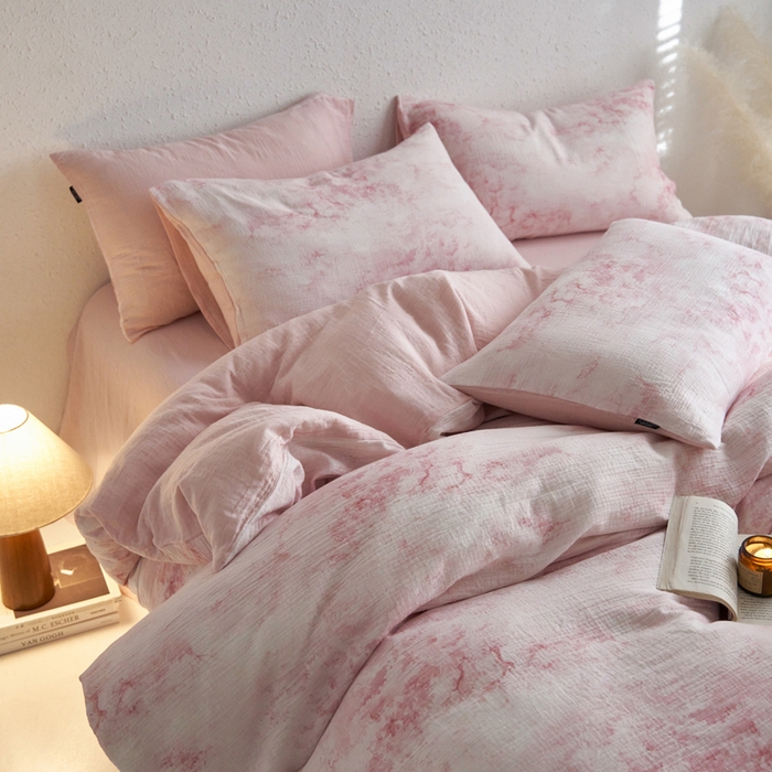 宜代光年 2025新款全棉纯棉享云纱数码印花四件套 山有木兮