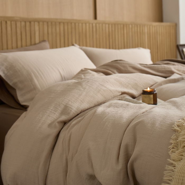 91家纺网 家纺一手货源 找家纺 宜代光年 2025新款全棉纯棉享云棉纯色暗合系列四件套 云享棉-卡其