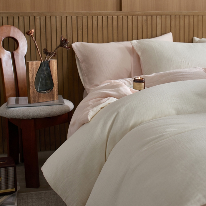 91家纺网 家纺一手货源 找家纺 宜代光年 2025新款全棉纯棉享云棉纯色暗合系列四件套 云享棉-媚粉
