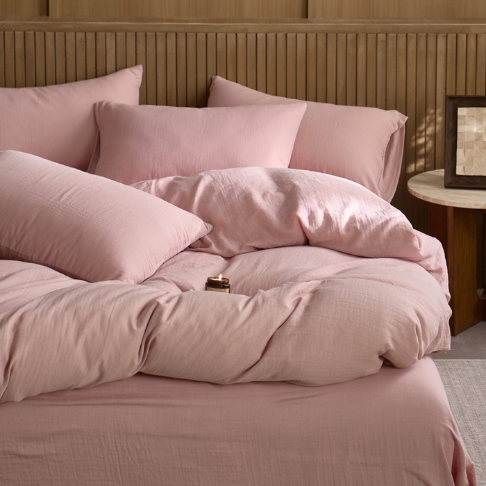 91家纺网 家纺一手货源 找家纺 宜代光年 2025新款全棉纯棉享云棉纯色暗合系列四件套 云享棉-豆沙