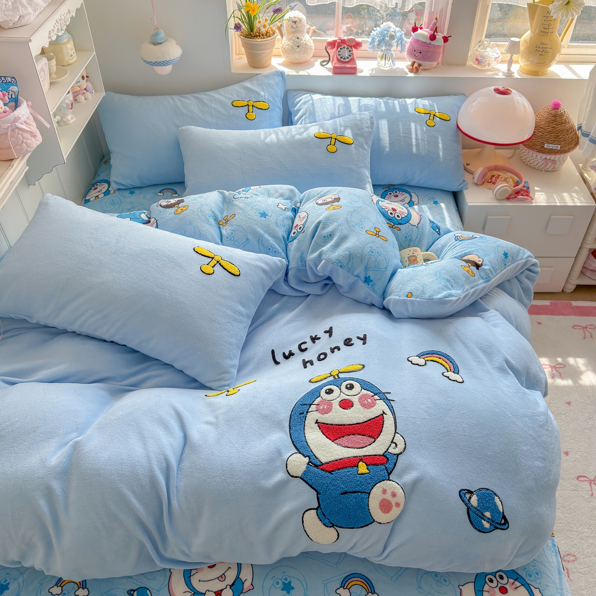 91家纺网 家纺一手货源 找家纺 （总）优卡迪家纺馆 2025新款牛奶绒印加绣四件套 下载文件包含买家秀