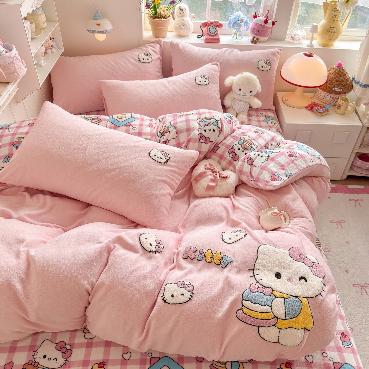 91家纺网 家纺一手货源 找家纺 （总）优卡迪家纺馆 2025新款牛奶绒印加绣四件套 下载文件包含买家秀