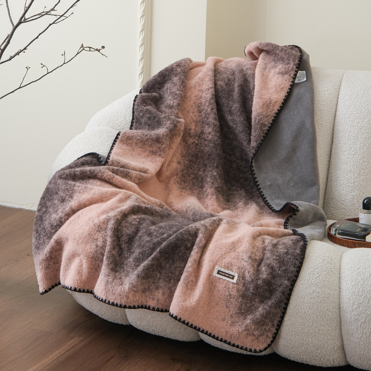 91家纺网 家纺一手货源 找家纺 （总）庭笙 2025新款羊呢绒牛奶绒贝壳针毛毯