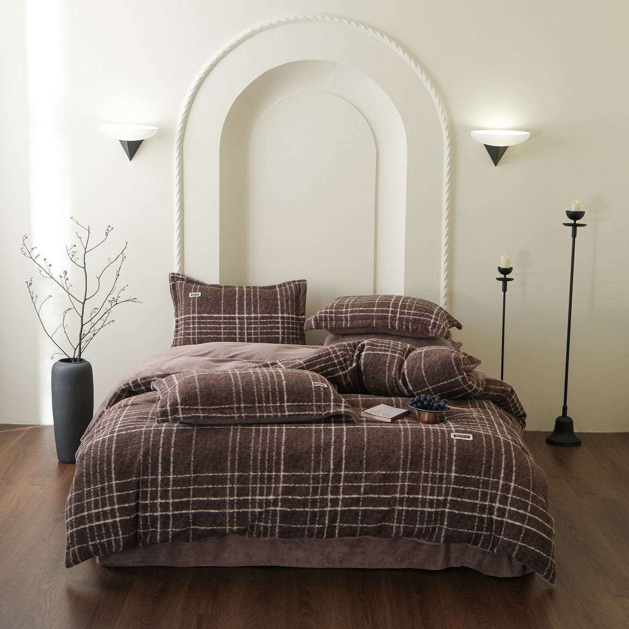 91家纺网 家纺一手货源 找家纺 （总）庭笙 2025新款保暖加厚羊呢绒牛奶绒四件套