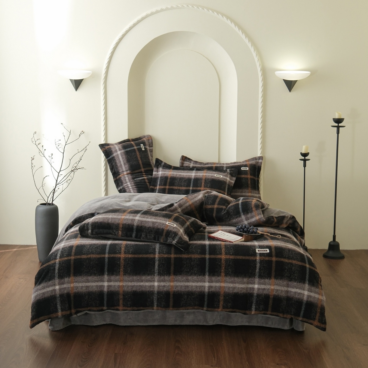 91家纺网 家纺一手货源 找家纺 （总）庭笙 2025新款保暖加厚羊呢绒牛奶绒四件套