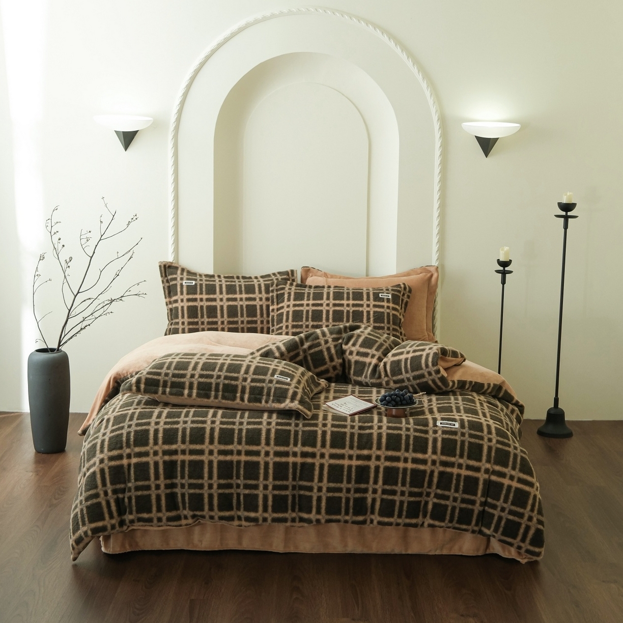 91家纺网 家纺一手货源 找家纺 （总）庭笙 2025新款保暖加厚羊呢绒牛奶绒四件套