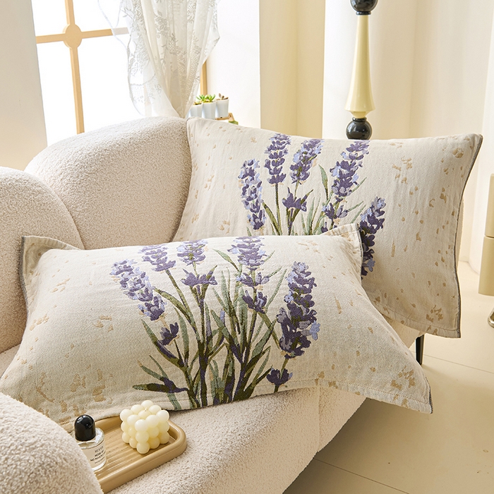 91家纺网 家纺一手货源 找家纺 （总）棠薇家纺 2025新款纯棉纱布枕巾水洗全棉枕巾色织提花透气排汗预缩水