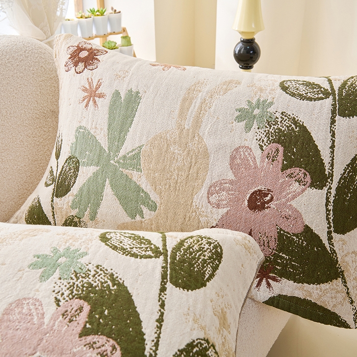 91家纺网 家纺一手货源 找家纺 棠薇家纺 2025新款纯棉纱布枕巾水洗全棉枕巾色织提花透气排汗预缩水 复活兔