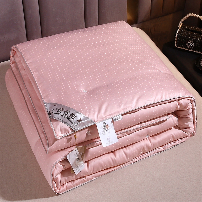 91家纺网 家纺一手货源 找家纺 （总）前程家纺 2025新款-珍珠提花被冬被蚕蛹蛋白被子冬被芯