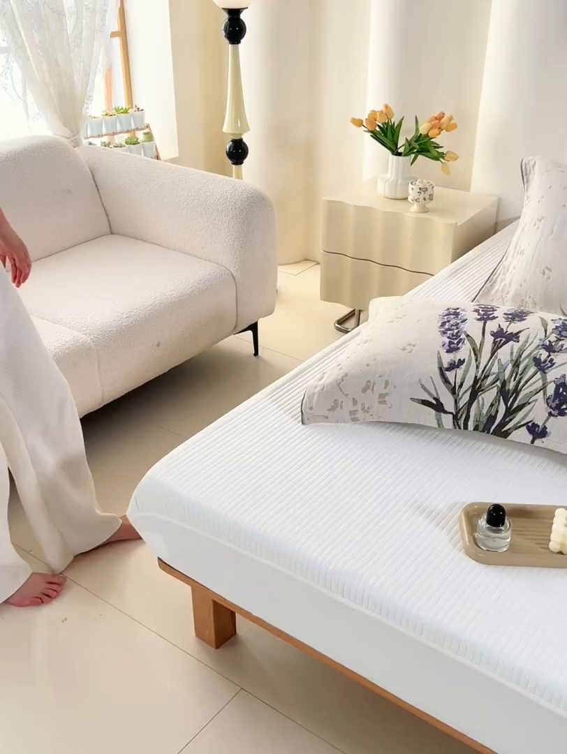 91家纺网 家纺一手货源 找家纺 （总）棠薇家纺 2025新款纯棉纱布枕巾水洗全棉枕巾色织提花透气排汗预缩水