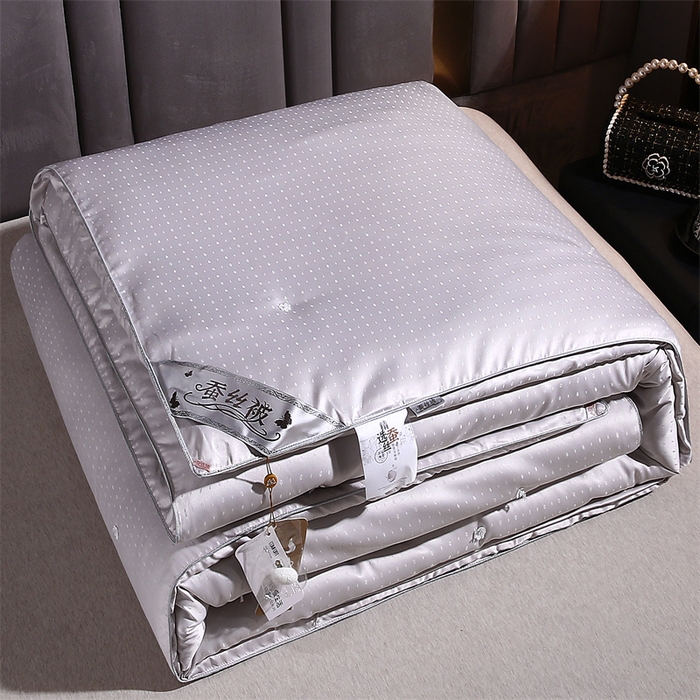 91家纺网 家纺一手货源 找家纺 （总）前程家纺 2025新款-珍珠提花被冬被蚕蛹蛋白被子冬被芯