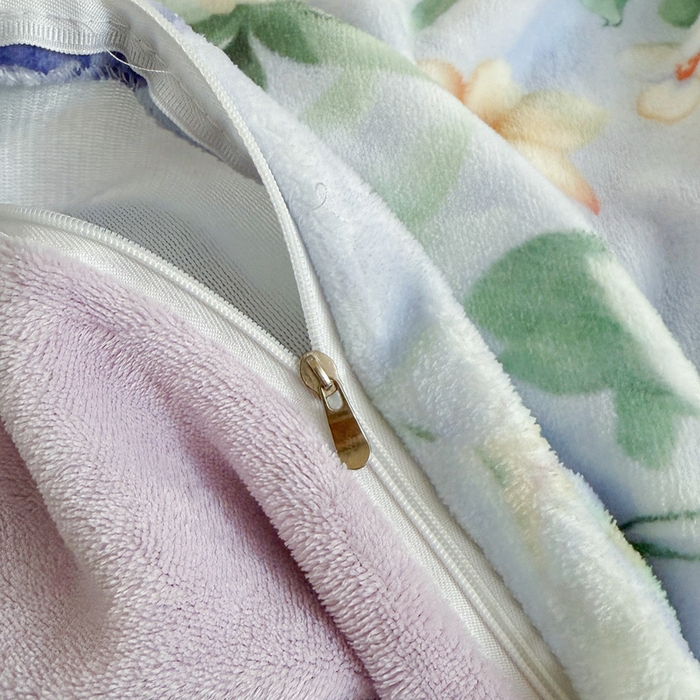 91家纺网 家纺一手货源 找家纺 王朝国际 2025新款高克重牛奶绒印花四件套 紫霞仙子