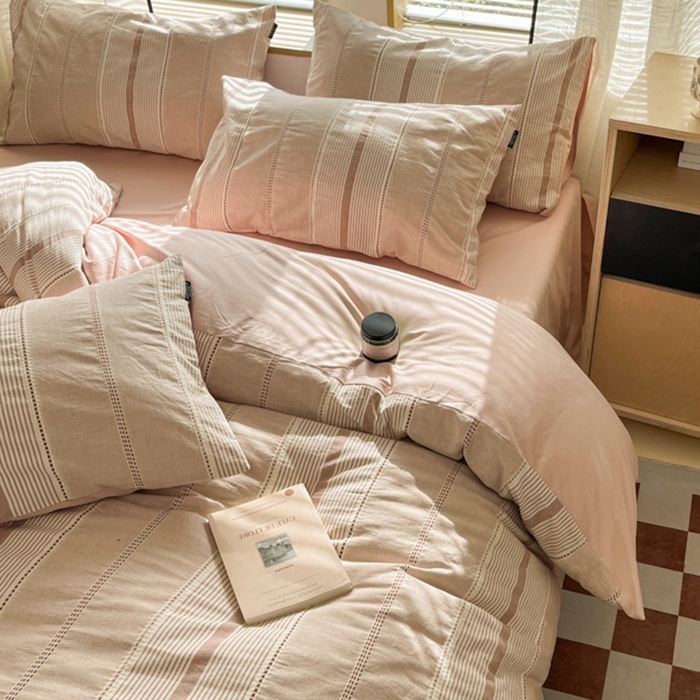 91家纺网 家纺一手货源 找家纺 （总）宜代光年 2025新款全棉纯棉色织提花瑞拉系列四件套