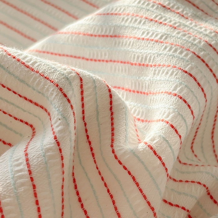 91家纺网 家纺一手货源 找家纺 宜代光年 2025新款全棉纯棉色织提花滚绳款四件套-森韵 森韵-天蓝