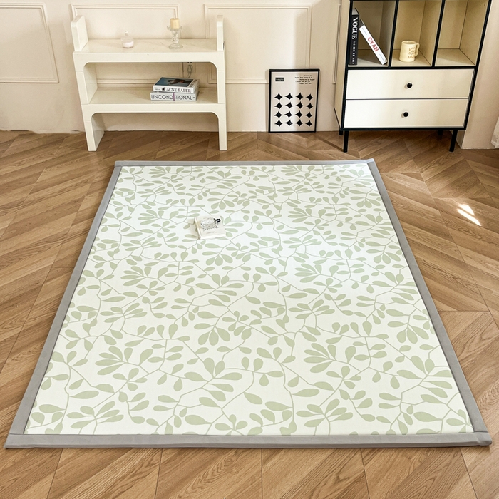 91家纺网 家纺一手货源 找家纺 （总）宜代光年 2025新款冷凝丝提花凉席多功能地垫